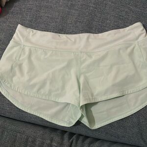 Lululemon light green shorts